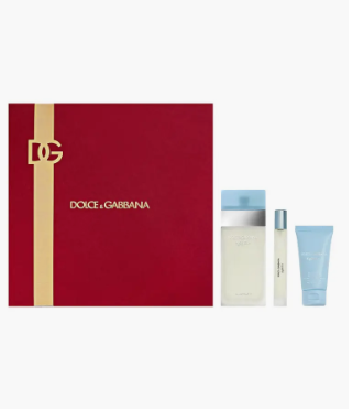 D&G LIGHT BLUE (W) EDT 3.4+1.6 Body Lotion+10ml EDT SP