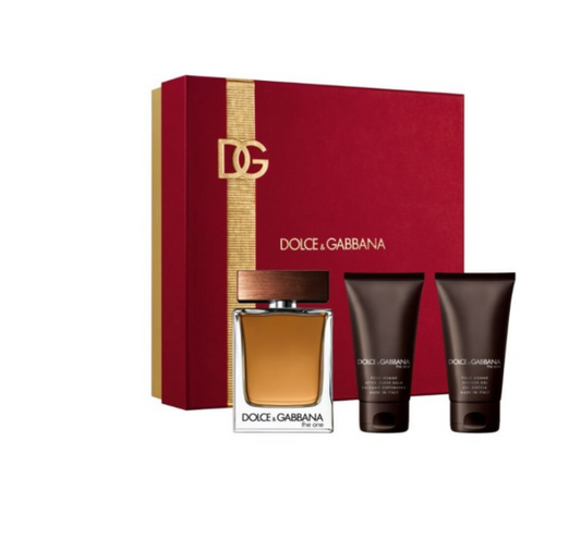 D&G THE ONE (M) EDT SP 3.4+1.6 SHOW GEL +1.6 AFTER SHAVE BALM