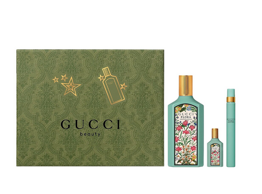 GUCCI FLORA GORGEOUS JASMINE EDP 3.3oz +.16 EDPMINI+.33oz MINI