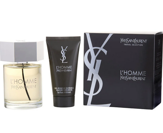 YSL L'HOMME EDT SP 3.3+1.6 oz shower gel