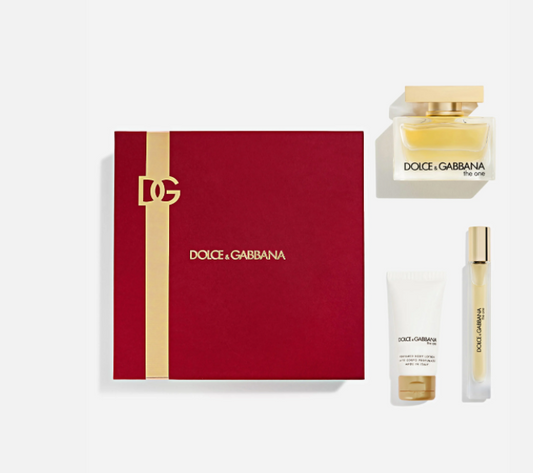 D&G THE ONE (W) EDP SP 2.5oz+1.7oz Body Lotion+10MINI SP